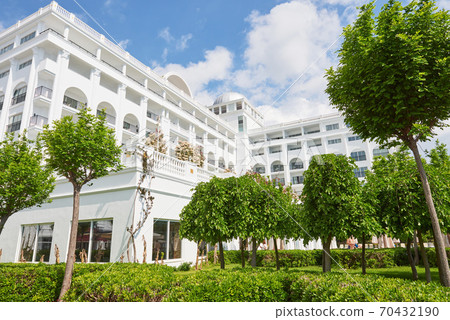 The popular resort Amara Dolce Vita Luxury Hotel. With pools and water parks and recreational area along the sea coast in Turkey. Tekirova-Kemer 70432190