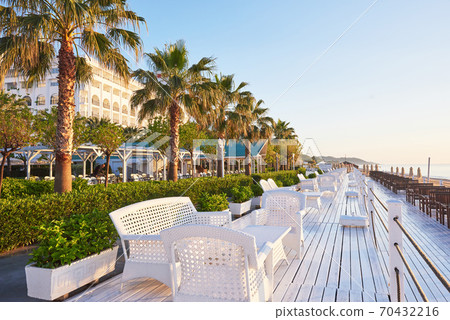 Beautiful embankment for walking and sport in Alanya Turkey. Beautiful embankment for walking and sport in Alanya Turkey. 70432216