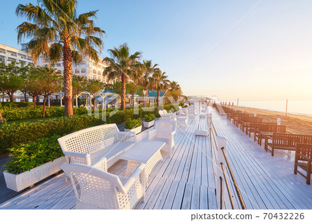 Beautiful embankment for walking and sport in Alanya Turkey. Beautiful embankment for walking and sport in Alanya Turkey. 70432226