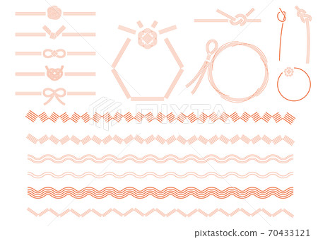 日本框架和設計素材集 70433121