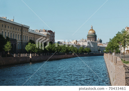 urban landscape, Saint Petersburg, river view, 70433461
