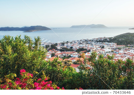 Spring panorama of sea coast city Trapany. Sicily, Italy, Europe. Spring panorama of sea coast city Trapany. Sicily, Italy, Europe. 70433646