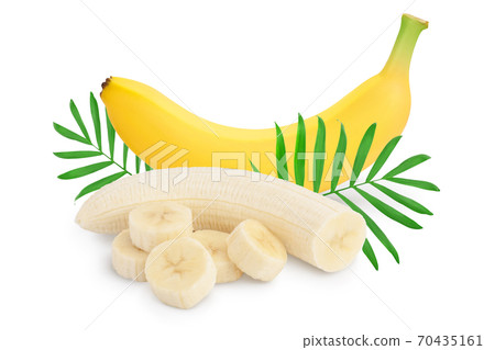 banana isolated on white background with clipping path and full depth of field. banana isolated on white background with clipping path and full depth of field. 70435161