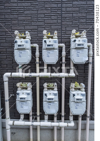 Gas meter (apartment) in an apartment building Gas meter (apartment) in an apartment building 70438123