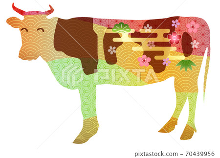 Japanese New Year's card zodiac icon 70439956