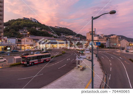 Onomichi Station at nightfall 70440065