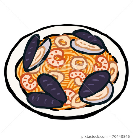 Illustration of Spaghetti al mare 70440846