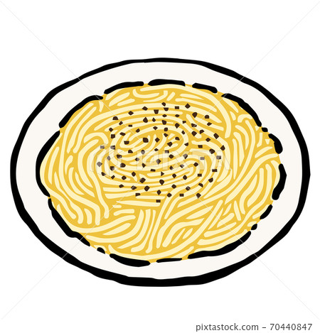Illustration of Spaghetti Cacio e pepe 70440847