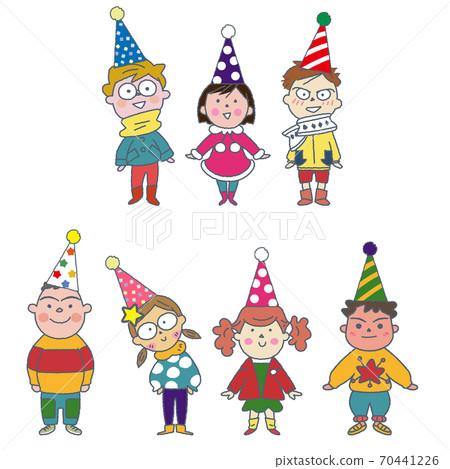 Illustration of children celebrating Christmas 70441226