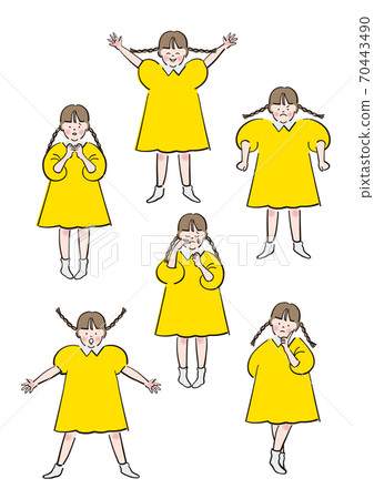 Girl_各種表情 Girl_各種表情 70443490