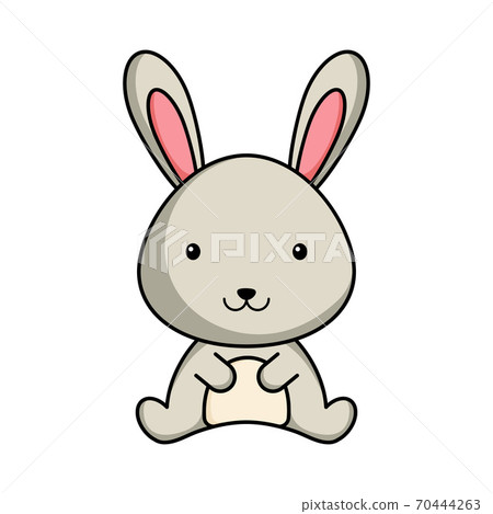 Cute business hare icon on white background. Mascot cartoon animal character design of album, scrapbook, greeting card, invitation, flyer, sticker, card. Flat vector stock illustration. Cute business hare icon on white background. Mascot cartoon animal character design of album, scrapbook, greeting card, invitation, flyer, sticker, card. Flat vector stock illustration. 70444263