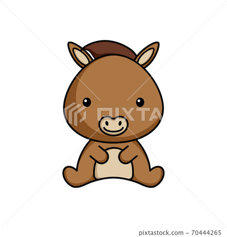 Cute business donkey icon on white background. Mascot cartoon animal character design of album, scrapbook, greeting card, invitation, flyer, sticker, card. Flat vector stock illustration. Cute business donkey icon on white background. Mascot cartoon animal character design of album, scrapbook, greeting card, invitation, flyer, sticker, card. Flat vector stock illustration. 70444265