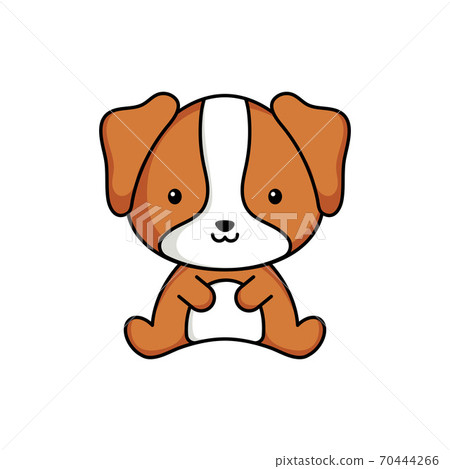 Cute business dog icon on white background. Mascot cartoon animal character design of album, scrapbook, greeting card, invitation, flyer, sticker, card. Flat vector stock illustration. Cute business dog icon on white background. Mascot cartoon animal character design of album, scrapbook, greeting card, invitation, flyer, sticker, card. Flat vector stock illustration. 70444266