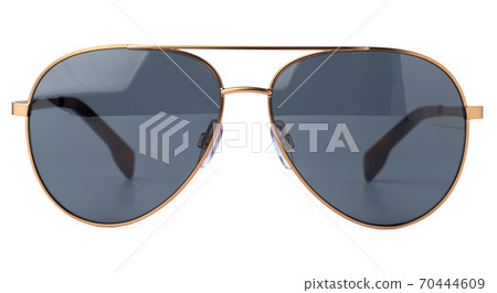 Stylish sunglasses isolated on white background, close up 70444609