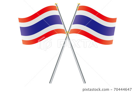 New World Flag 2: 3 Ver Gradation Wave Pole Cross Thailand 70444647