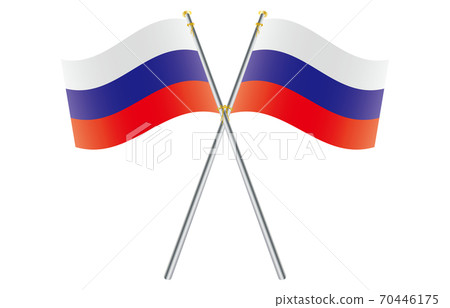 New World Flag 2: 3 Ver Gradation Wave Pole Cross Russia 70446175