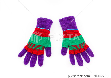 Colorful woolen glove. 70447790