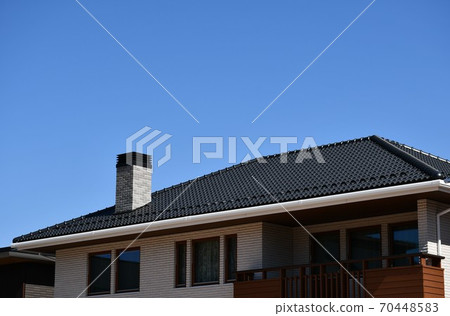 Residential area, detached house, new cityscape 70448583