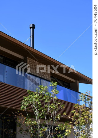 Residential area, detached house, new cityscape Residential area, detached house, new cityscape 70448604