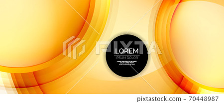 Circles and bubbles abstract background. Fluid liquid round shapes for web banner, app or poster Circles and bubbles abstract background. Fluid liquid round shapes for web banner, app or poster 70448987