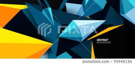 3d low poly abstract shape background vector illustration 3d low poly abstract shape background vector illustration 70449130