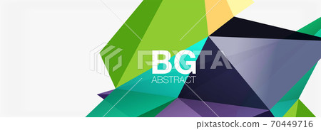 3d mosaic abstract backgrounds, low poly shape geometric design 70449716