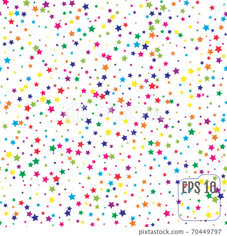 Seamless Pattern with Colorful Stars. Seamless Pattern with Colorful Stars. 70449797