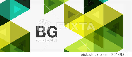 Mosaic triangle pattern abstract background for cover, banner, flyer and poster and other template Mosaic triangle pattern abstract background for cover, banner, flyer and poster and other template 70449831