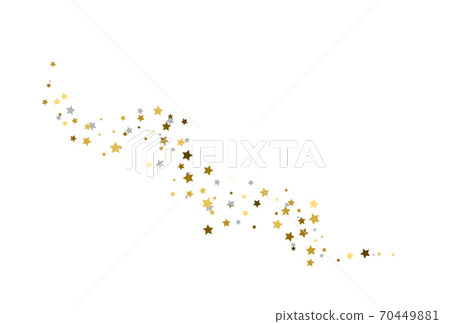 Stream from gold and silver stars Stream from gold and silver stars 70449881