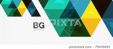 Mosaic triangle pattern abstract background for cover, banner, flyer and poster and other template Mosaic triangle pattern abstract background for cover, banner, flyer and poster and other template 70449883