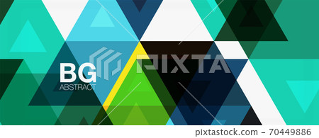 Mosaic triangle pattern abstract background for cover, banner, flyer and poster and other template Mosaic triangle pattern abstract background for cover, banner, flyer and poster and other template 70449886