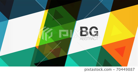 Mosaic triangle pattern abstract background for cover, banner, flyer and poster and other template Mosaic triangle pattern abstract background for cover, banner, flyer and poster and other template 70449887