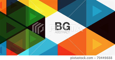 Mosaic triangle pattern abstract background for cover, banner, flyer and poster and other template Mosaic triangle pattern abstract background for cover, banner, flyer and poster and other template 70449888