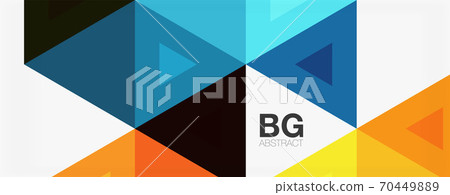 Mosaic triangle pattern abstract background for cover, banner, flyer and poster and other template Mosaic triangle pattern abstract background for cover, banner, flyer and poster and other template 70449889