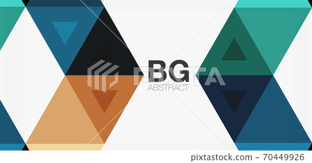 Mosaic triangle pattern abstract background for cover, banner, flyer and poster and other template 70449926