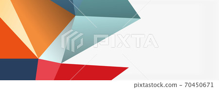 3d mosaic abstract backgrounds, low poly shape geometric design 70450671