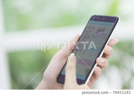 Cafe clerk confirming order Cafe clerk confirming order 70451281