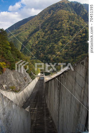 Powerful view of Takase Dam, Omachi City, Nagano Prefecture Powerful view of Takase Dam, Omachi City, Nagano Prefecture 70451395