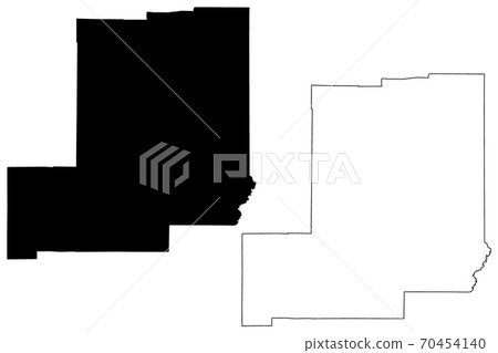Allen County, Louisiana (U.S. county, United States of America, USA, U.S., US) map vector illustration, scribble sketch Allen Parish map 70454140
