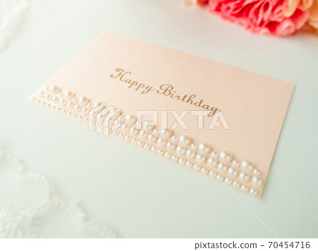 Birthday card flower lace Birthday card flower lace 70454716