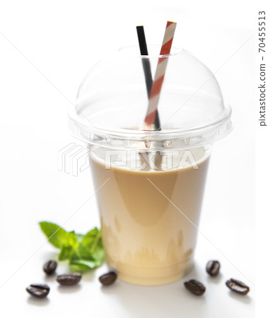 Delicious cold coffee cocktail with milk Delicious cold coffee cocktail with milk 70455513