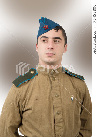 Portrait of a young Soviet soldier, ww2 Portrait of a young Soviet soldier, ww2 70455806