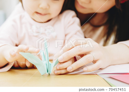 親子製作摺紙 親子製作摺紙 70457451