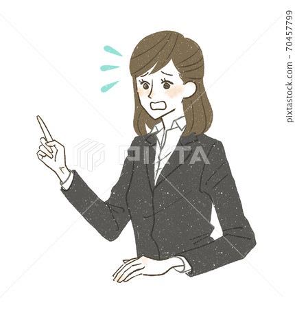 一個不耐煩的西裝的女人 一個不耐煩的西裝的女人 70457799