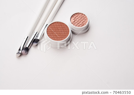 professional eyeshadow on isolated background and makeup brushes cosmetics fashion professional eyeshadow on isolated background and makeup brushes cosmetics fashion 70463550