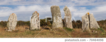 Line of the six menhirs of Vieux-Moulin - Old Mill Line of the six menhirs of Vieux-Moulin - Old Mill 70464098