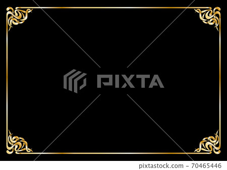 Decorative ruled vector frame material Decorative ruled vector frame material 70465446