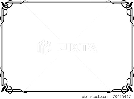 Decorative ruled vector frame material Decorative ruled vector frame material 70465447