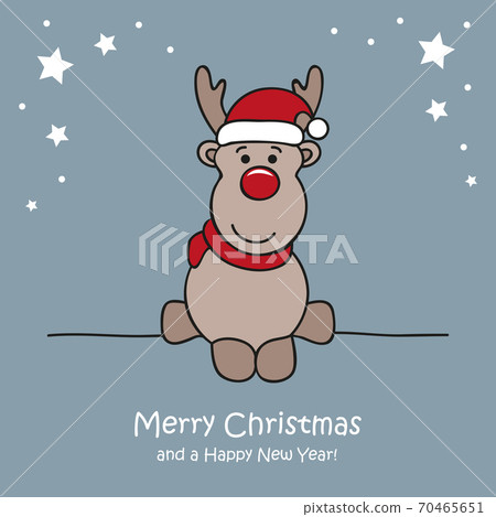 cute white deer christmas cartoon cute white deer christmas cartoon 70465651