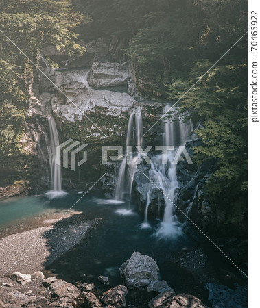 autumn, autumnal, waterfall 70465922